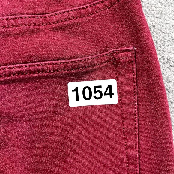 Dream Jeannes Pants womens XXS Red Flat Front Quaker Factory stretch Stright - Picture 13 of 13
